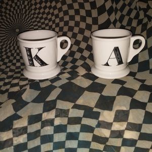 2 ANTHROPOLOGY MUGS